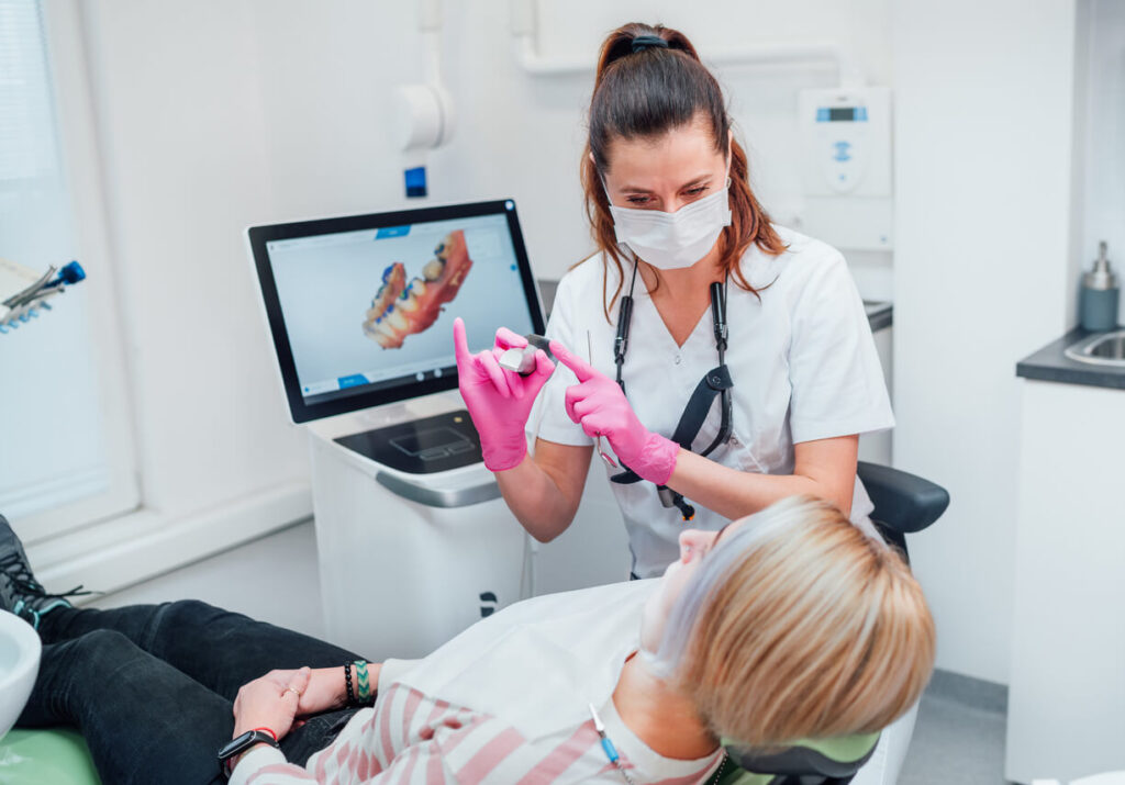 Dental clinic patient visit modern medical ward